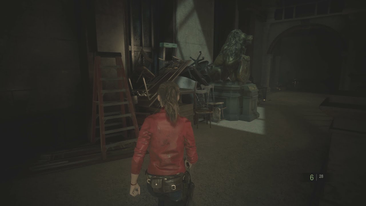 RESIDENT EVIL 2 REMAKE EXTRAS - SOLVING CLAIRE 2ND RUN LION MEDALLION CODE