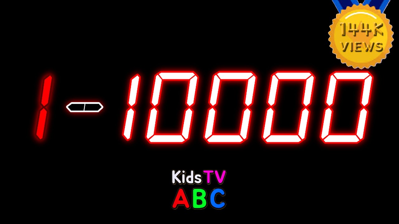 Песенка про числа от 1 до 10000 | Считаем по 1 и 10 | Детское телевидение ABC
