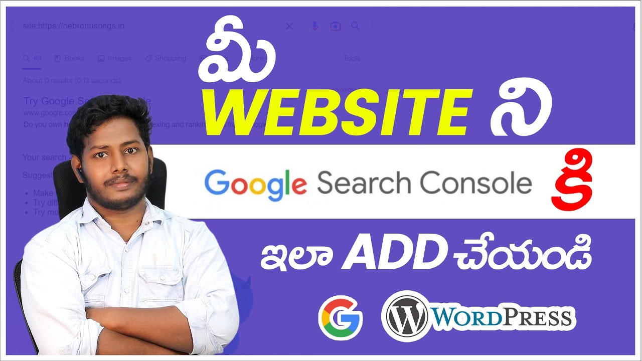 How To Add WordPress Site to Google Search Console Telugu