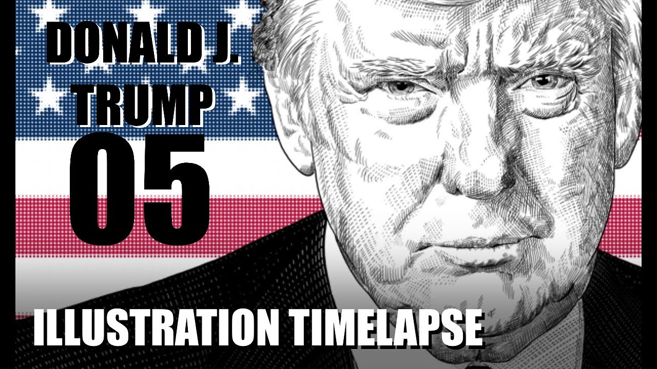 Je dessine Donald Trump - timelapse 005