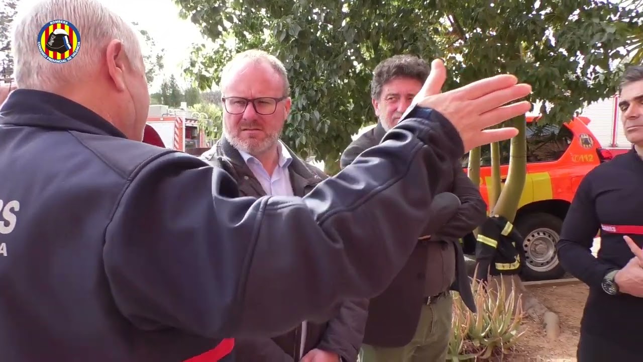 Reunió amb UREC al parc de bombers de Chiva