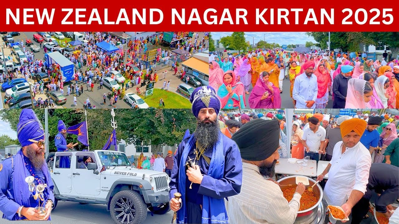 ਨਿਊਜ਼ੀਲੈਂਡ ਦੀ ਸਿੱਖ ਸੰਗਤ ਨੇ ਸਜਾਇਆ ਨਗਰ ਕੀਰਤਨ 2025 || HIGHLIGHTS - NZ SIKH SANGAT CELEBRATE SIKH PARADE