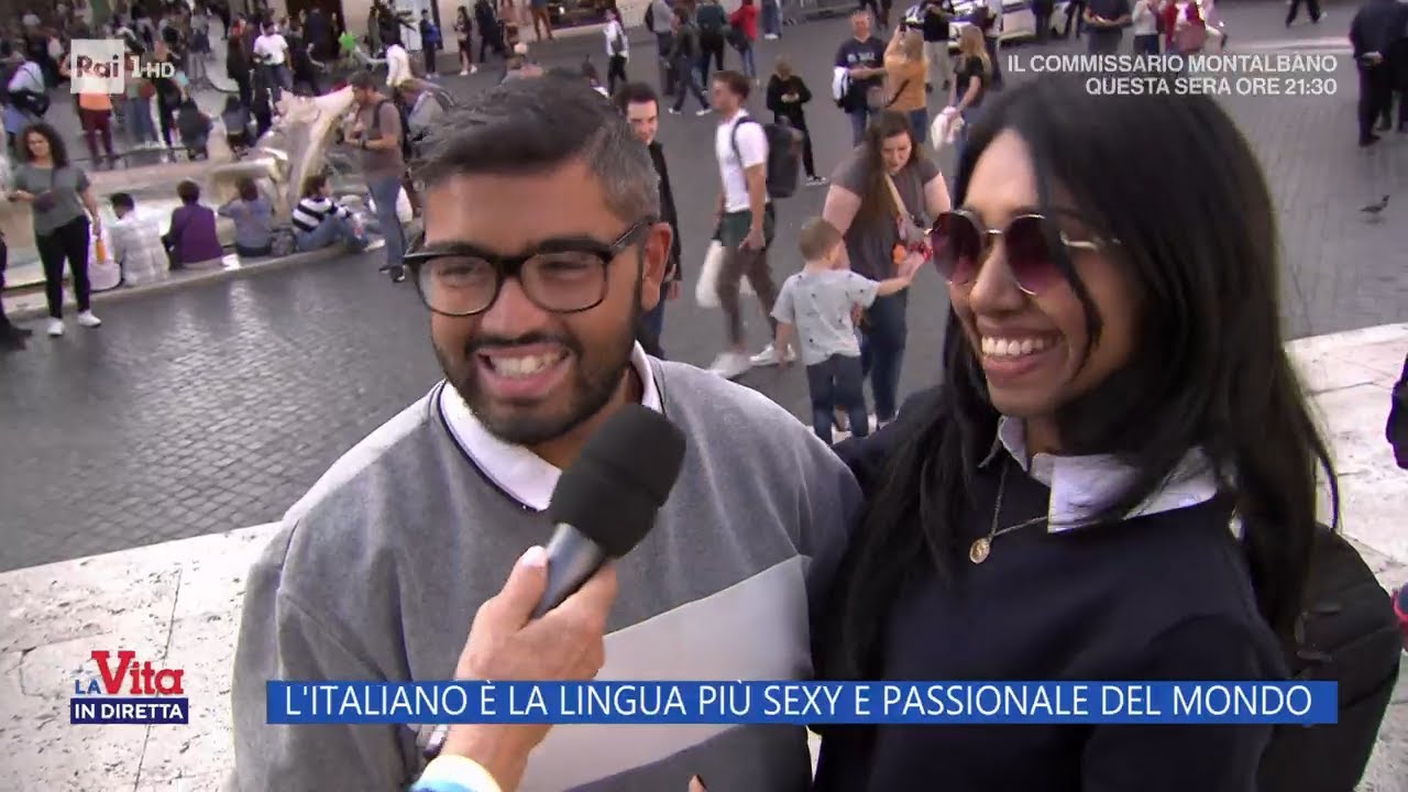 L'italiano è la lingua più sexy e passionale del mondo - La Vita in diretta - 15/11/2023