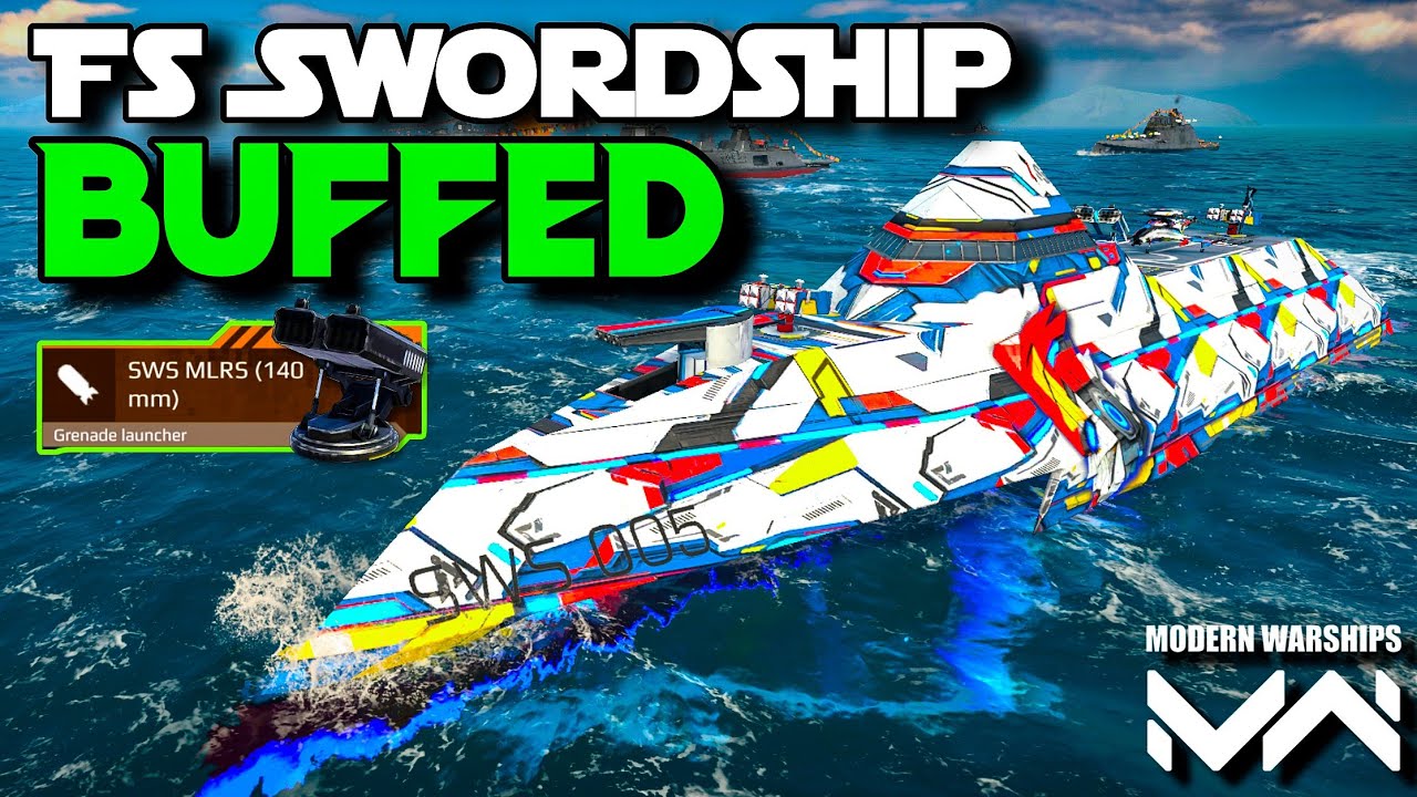 Fs Swordship - After Buff 🔥Gl Without Time Dealy Easy to Handle -Modern Warships #modernwarships