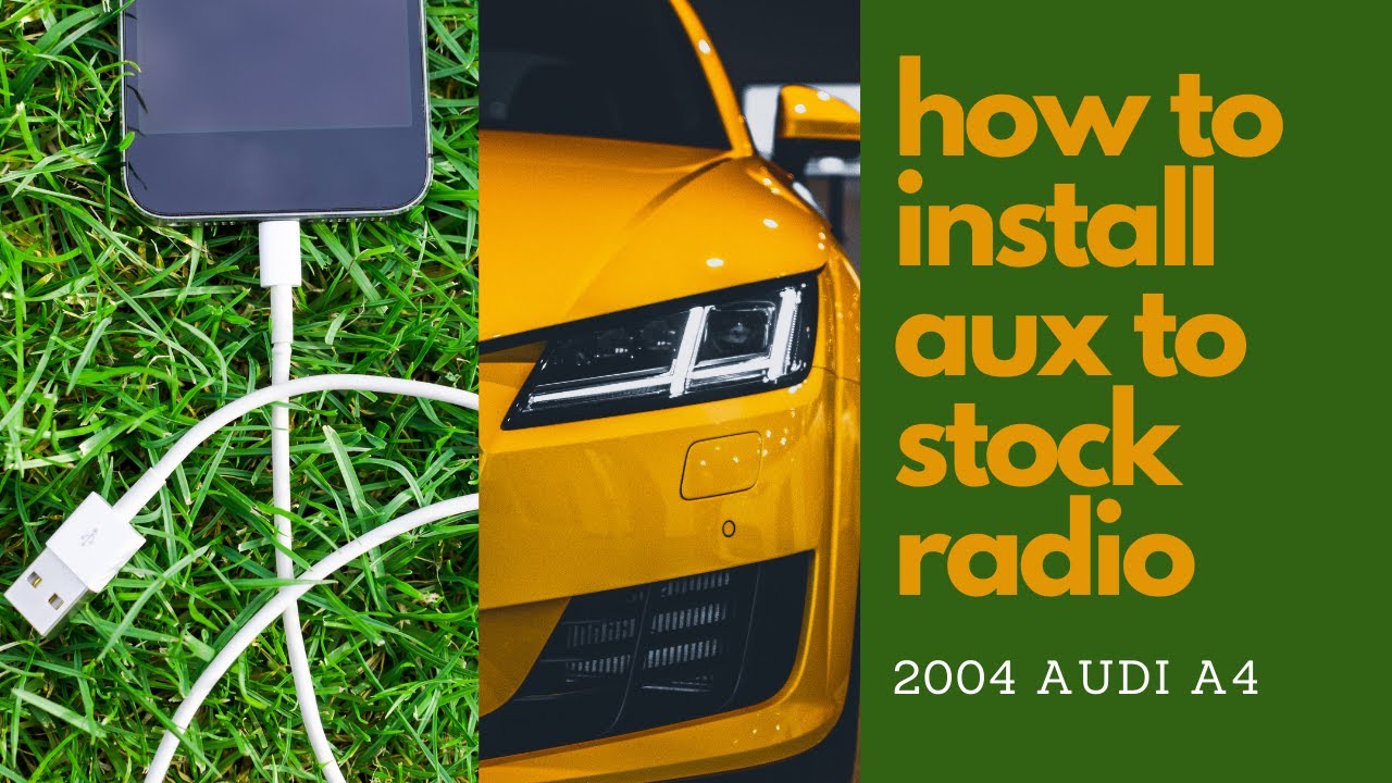 How to install aux adapter to stock radio 2004 Audi