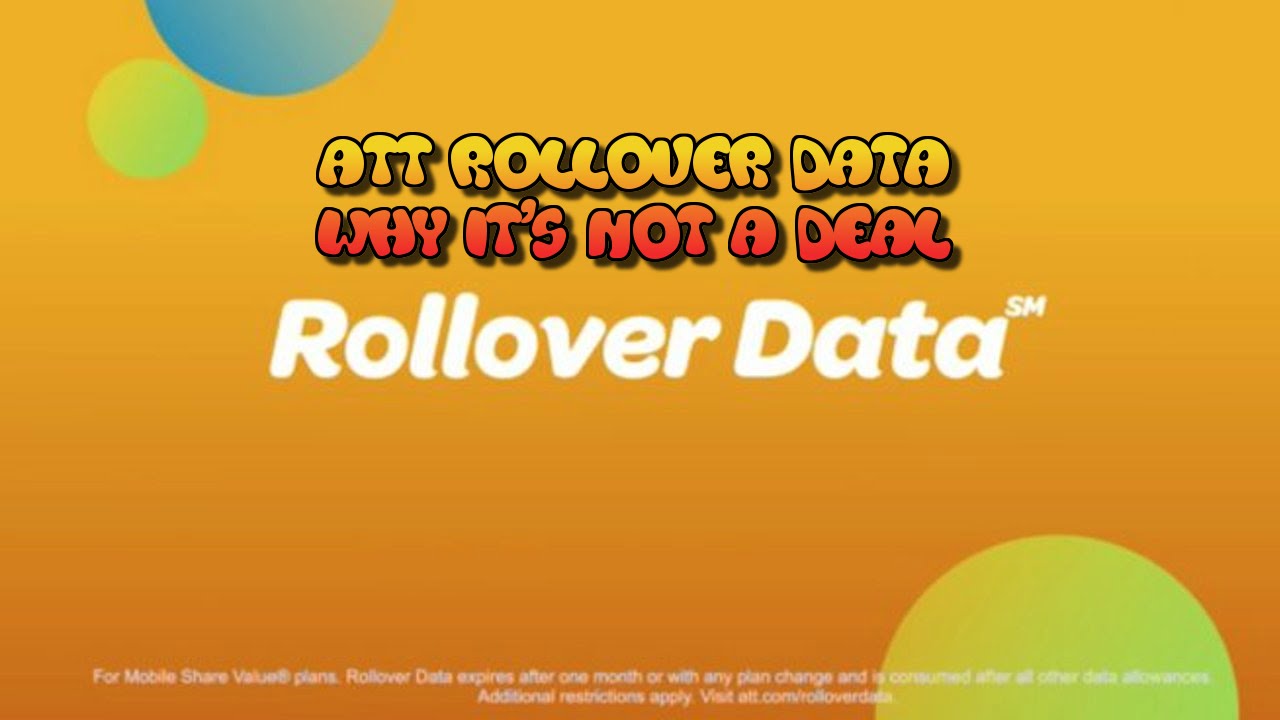 ATT Rollover Data Why It's Not a Deal