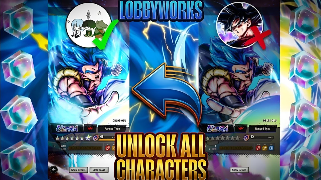 Unlock all character Dragon ball legends LobbyWorks mod 🔥