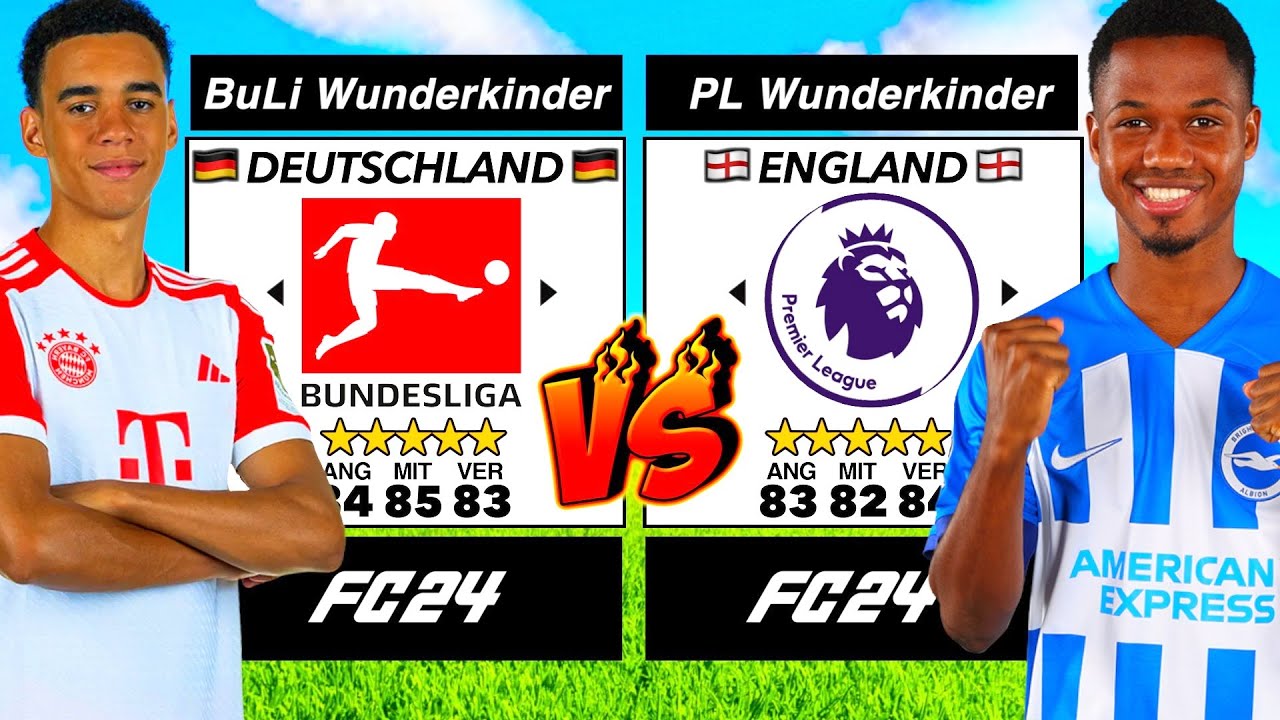Bundesliga TALENTE vs Premier League TALENTE in FC 24! 👀⚽️