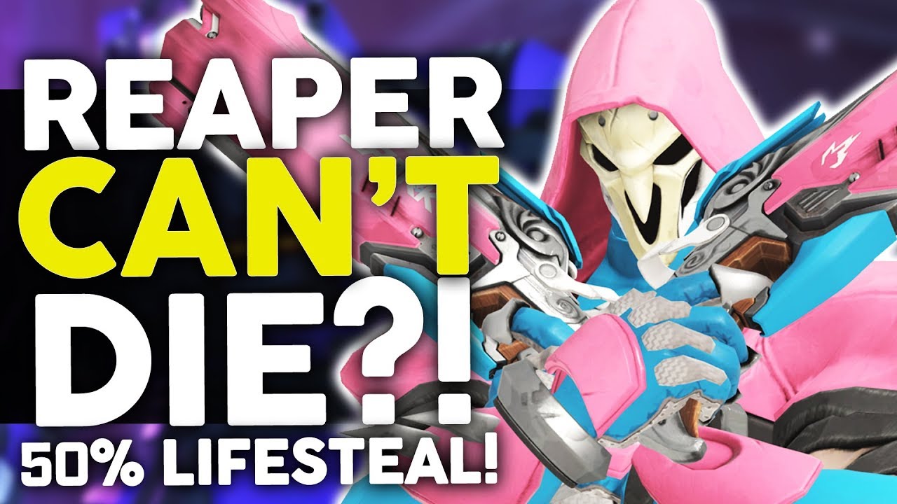 Overwatch - Reaper Can't DIE?! HUGE 50% Lifesteal BUFF!