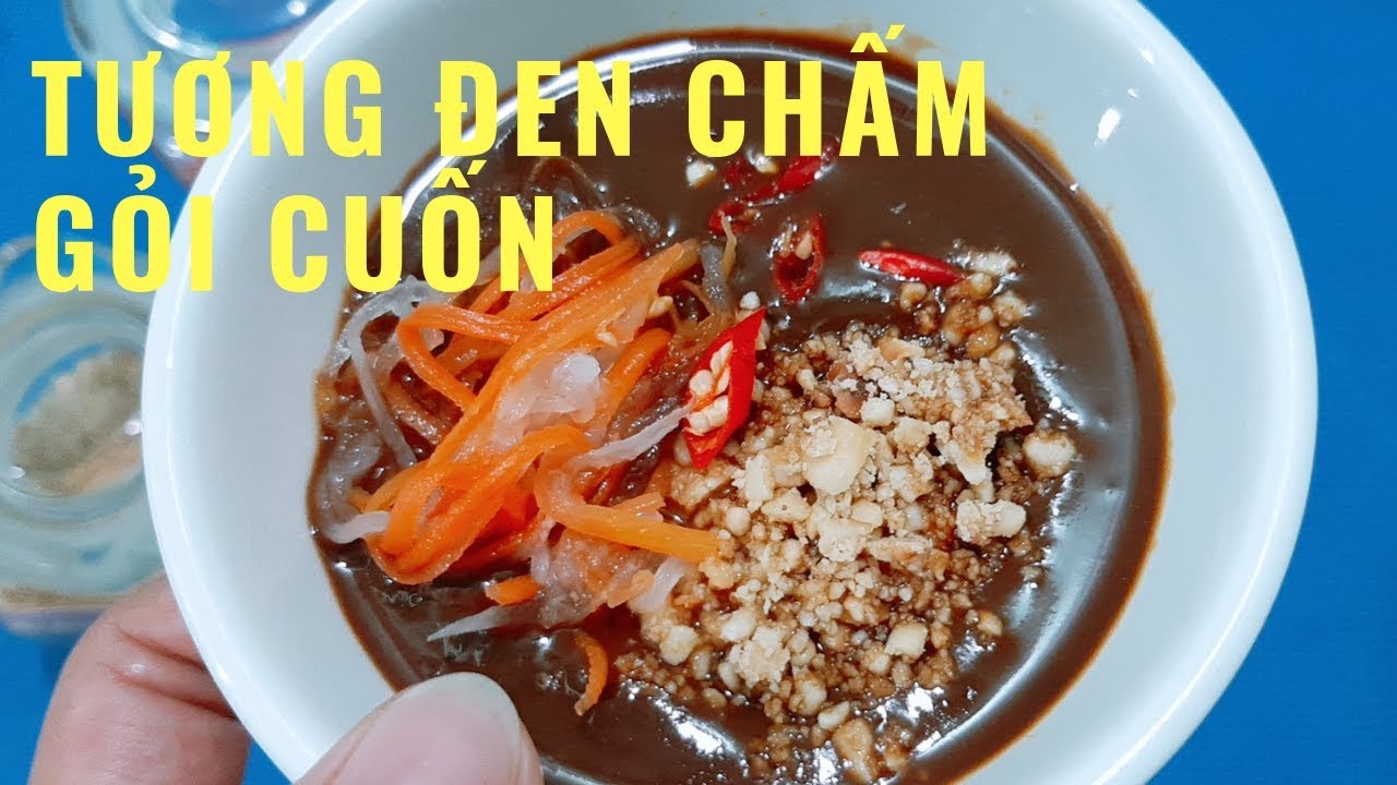 Cách làm TƯƠNG ĐEN CHẤM GỎI CUỐN chay mặn đều dùng được rất dễ làm
