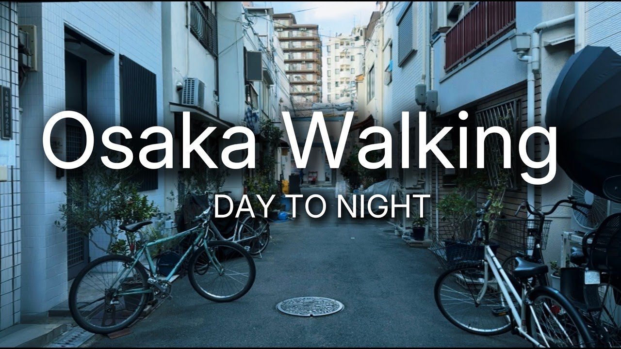 Osaka City Walk 2025 🇯🇵 | Nakazakicho to Umeda Day to Night (No Talking) | 4K | EP.3