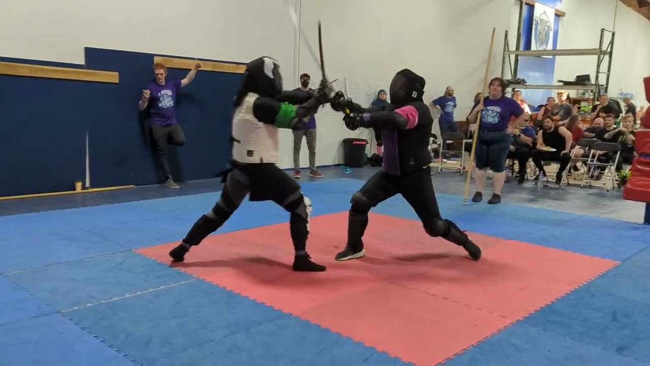 Swordsquatch 2024 WNBT Steel Longsword Pool A Match 9 - Alison Weller vs Crystal Newton Liles