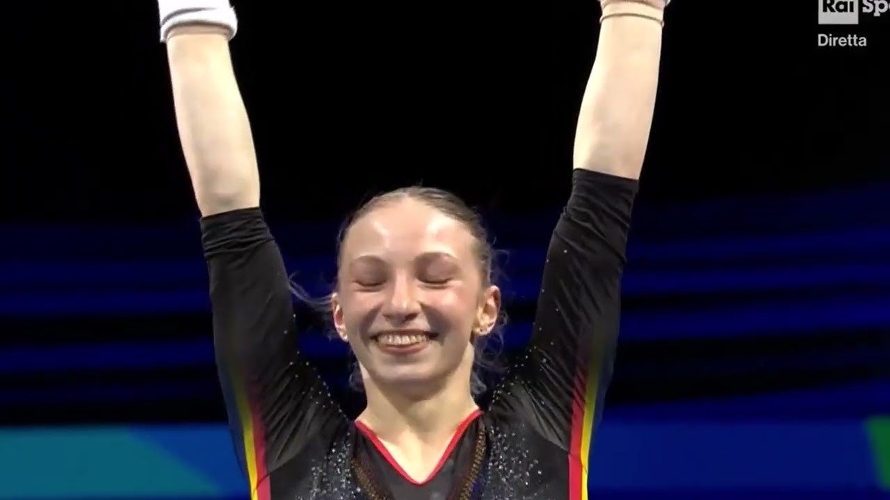 Ana Barbosu (ROU) 2025 Leipzig European Championship EF UB (13,766 (5.9)