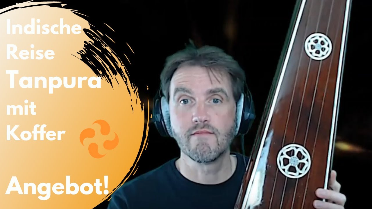 indische Reise Tanpura mit Koffer - Test & Vorf&uuml;hrung - Kaufen bei Traumkraft in Bochum