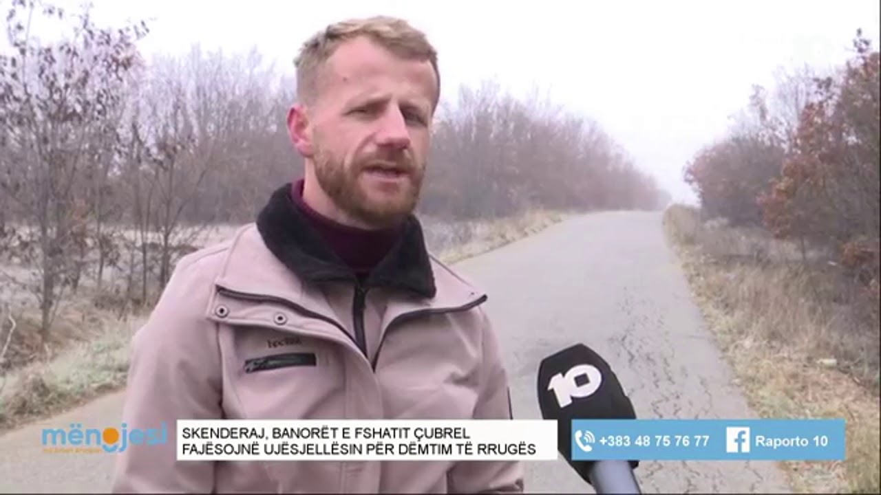 Skënderaj, banorët e fshatit Çubrel fajësojnë ujësjellësin për dëmtimin e rrugës