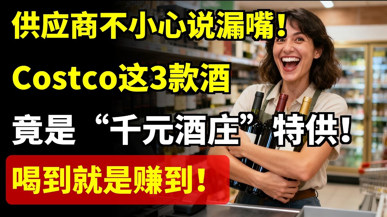 供应商不小心说漏嘴！Costco这3款酒，竟是“千元酒庄”特供！喝到就是赚到！