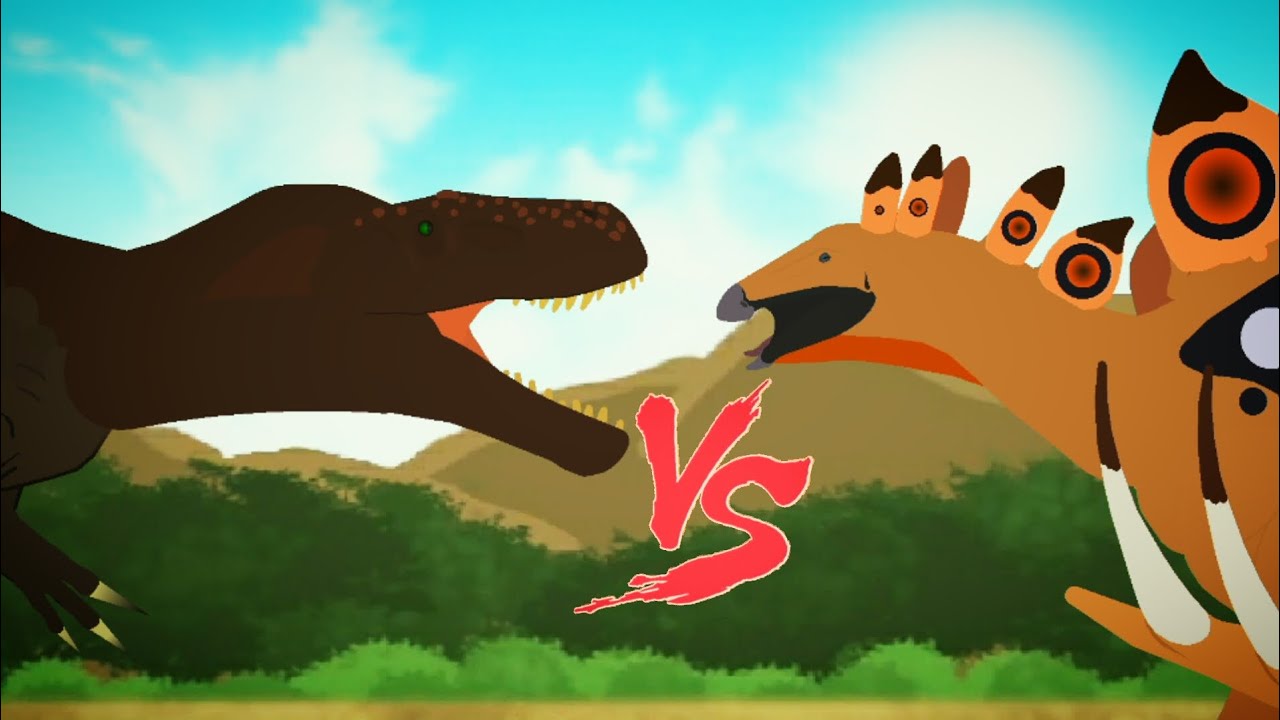 [25k+ SUBS] Torvosaurus vs Stegosaurus Battle Animation (Stick Nodes)