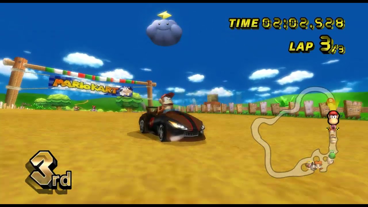 Mario Kart Wii - 150cc Mushroom Cup Grand Prix (Diddy Kong Gameplay, Wild Wing) [HD 1440p 60fps]