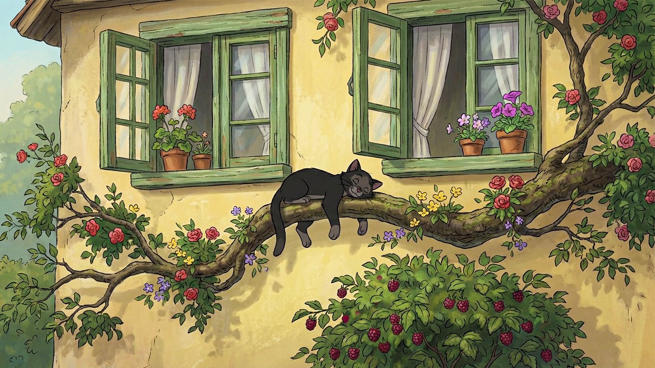 1940s Oldies Playing in Another Room on a Gentle Spring Afternoon | Cottage Garden Vibes
