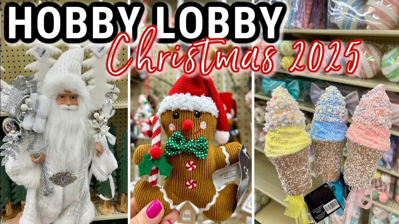 HOBBY LOBBY CHRISTMAS SHOP WITH ME 2025 | Gingerbread Decor 2025 | Hobby Lobby Christmas Decor 2025