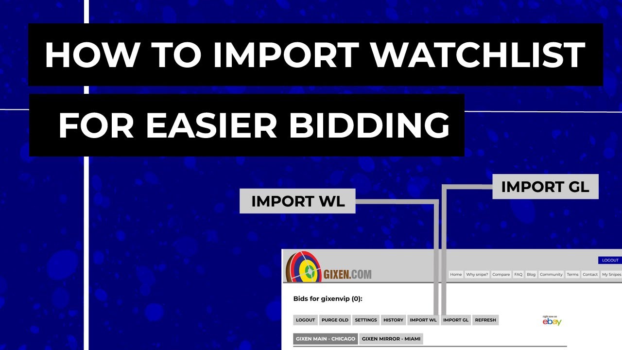 How to import WATCHLIST