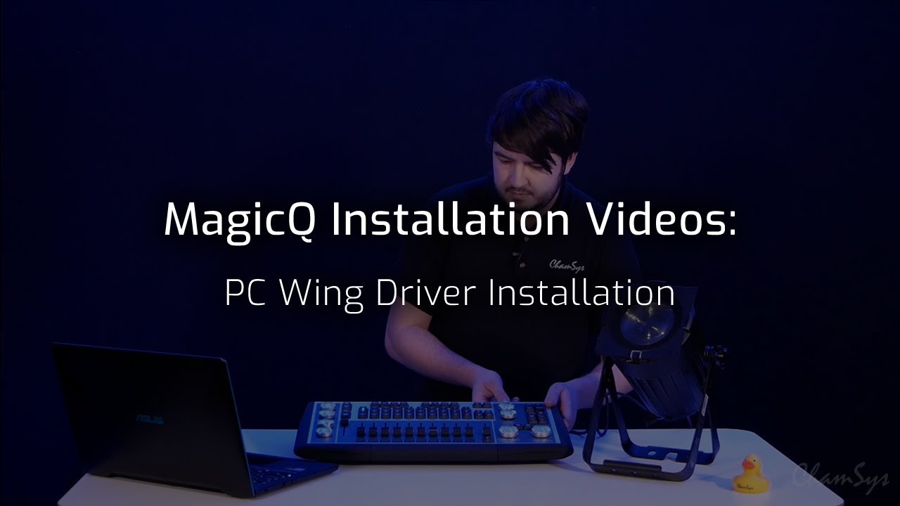 Видео по установке MagicQ: установка драйвера PC Wing Compact для Windows