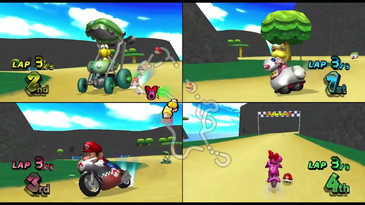 Mario Kart Wii Custom Tracks ✦ 4 Players #605