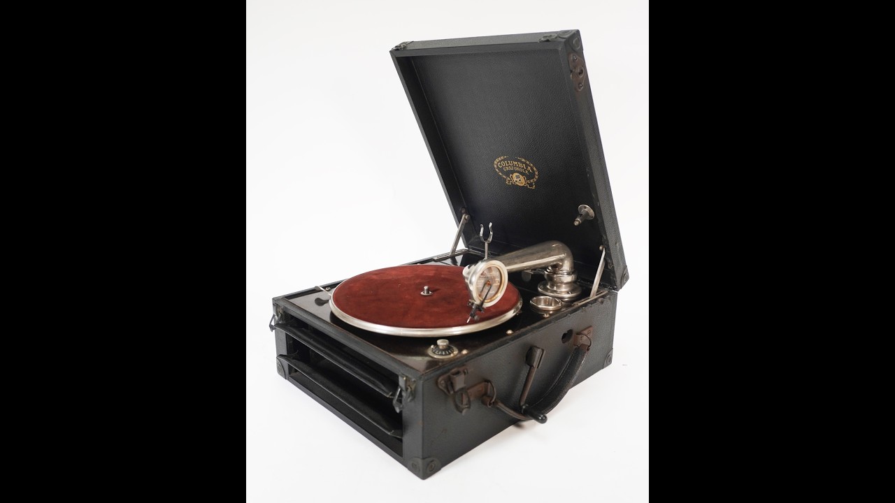 Columbia koffer grammofoon 1