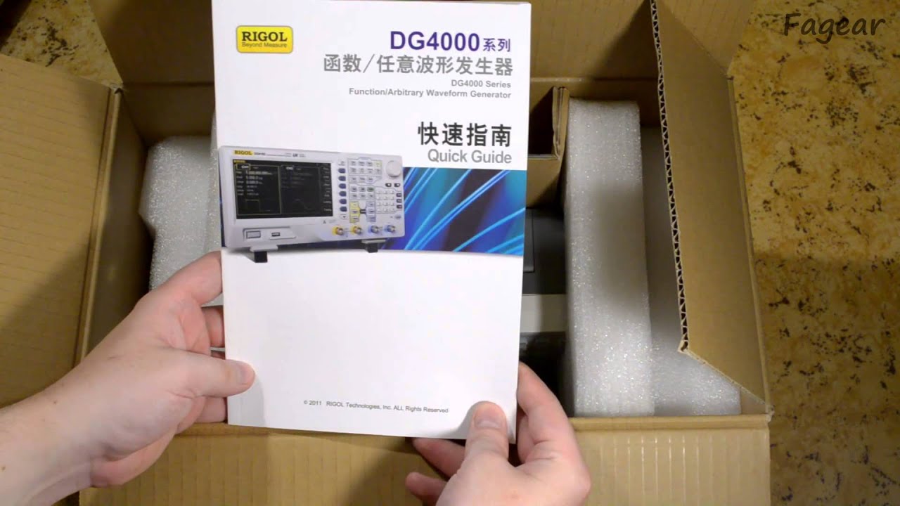Распаковка генератора сигналов Rigol DG4062 (DG4000)