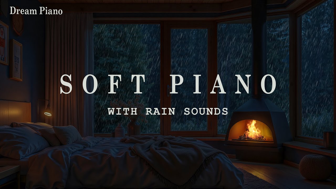 Deep Sleep + Stress Relief on a Rainy Day 🌧️ Relax the Mind and Body with Calming Piano Music