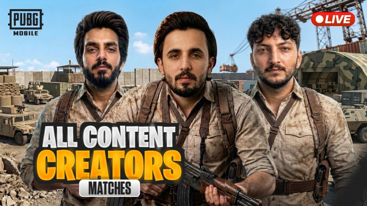 LAST DAY OF GRAND FINAL ALL CONTENT CREATORS MATCHES😍 AJ #1 HOJYEE ALIxBAJWA  | WOLF ALI|PUBG MOBILE