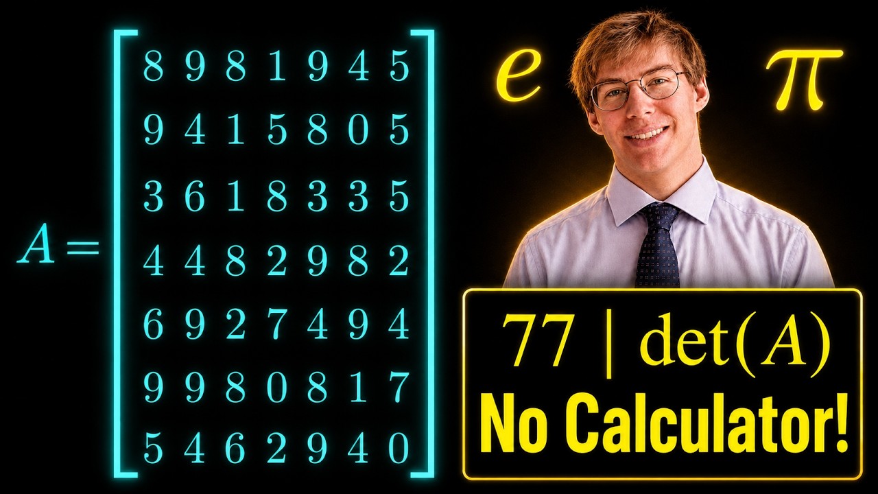 Unique Linear Algebra Challenge! | Prove That 77 divides the Determinant of This Matrix