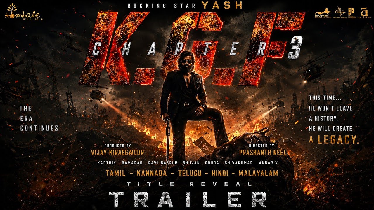 KGF Chapter 3: Official Hindi Trailer | Rocking Star Yash | Prasanth Neel