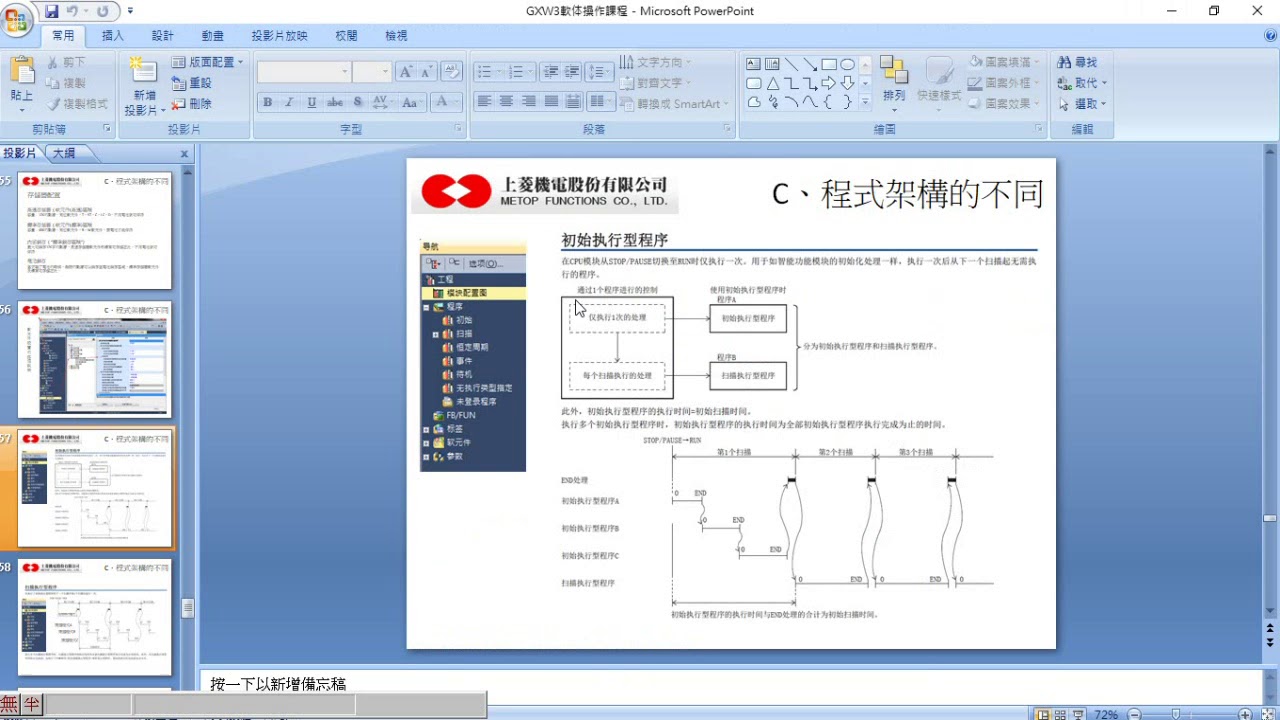 GXW3小教室基本篇第12課程式架構說明