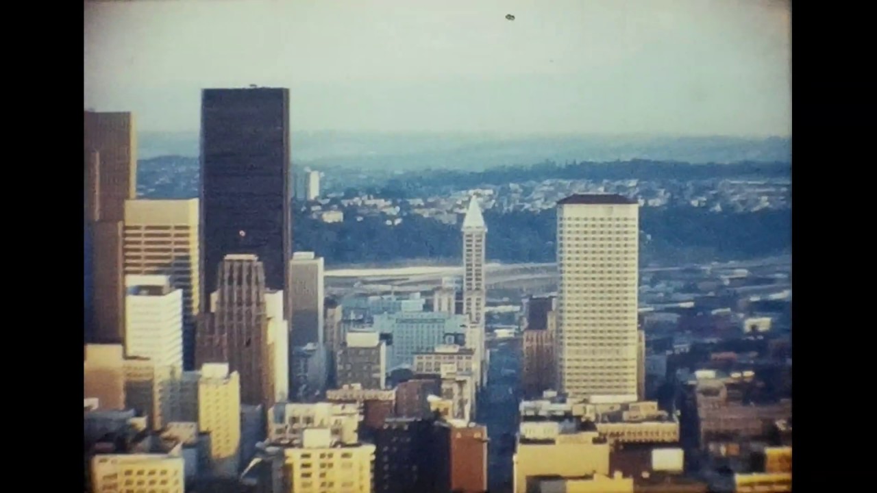 Seattle of the Past 1976 - Space Needle Washington State - Vintage 8mm Footage Video