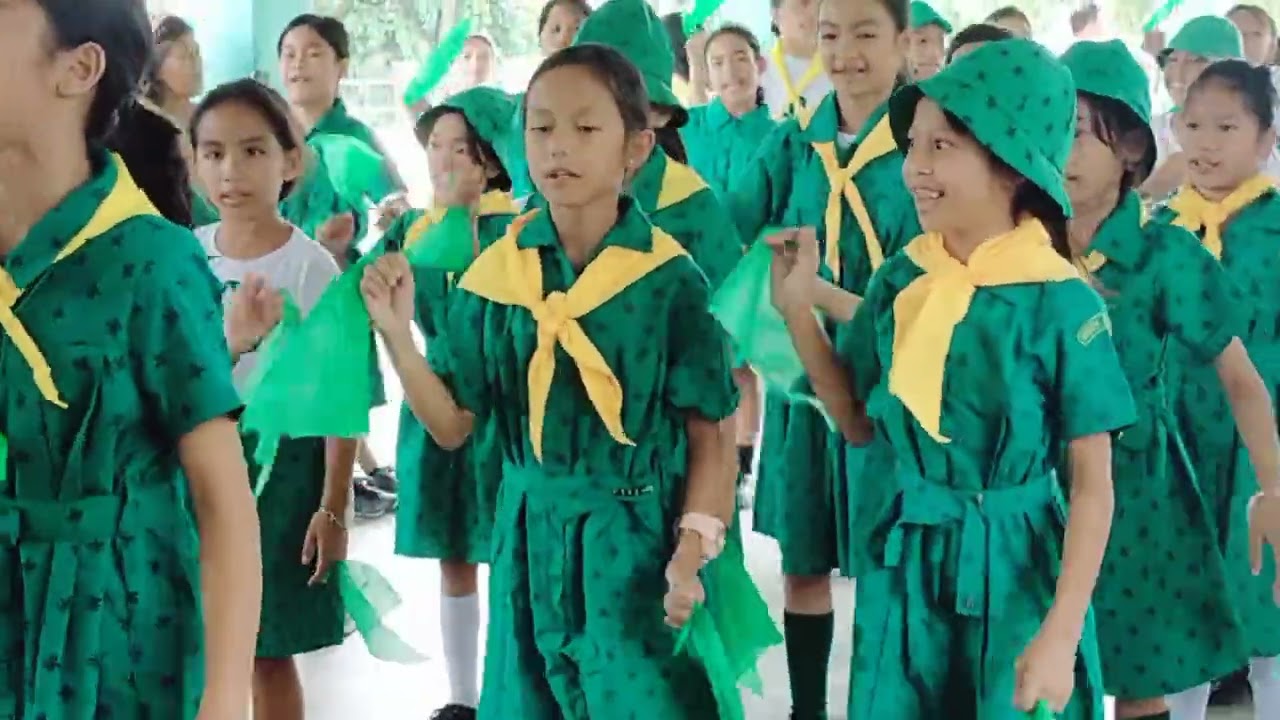 Girl Scout songs and yells....