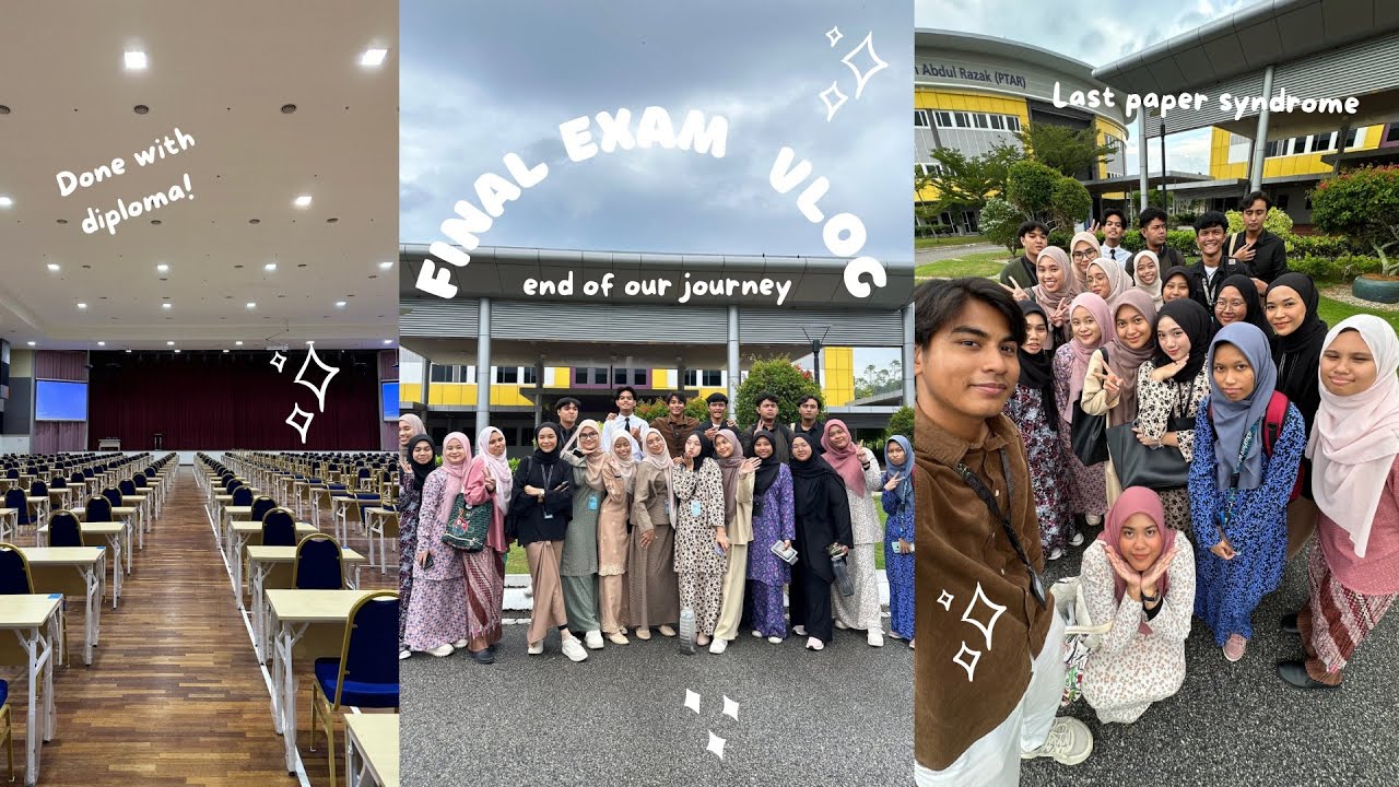 END OF OUR DIPLOMA LIFE! 🏫✨| FINAL EXAM VLOG #university #uitmdihatiku #vlog