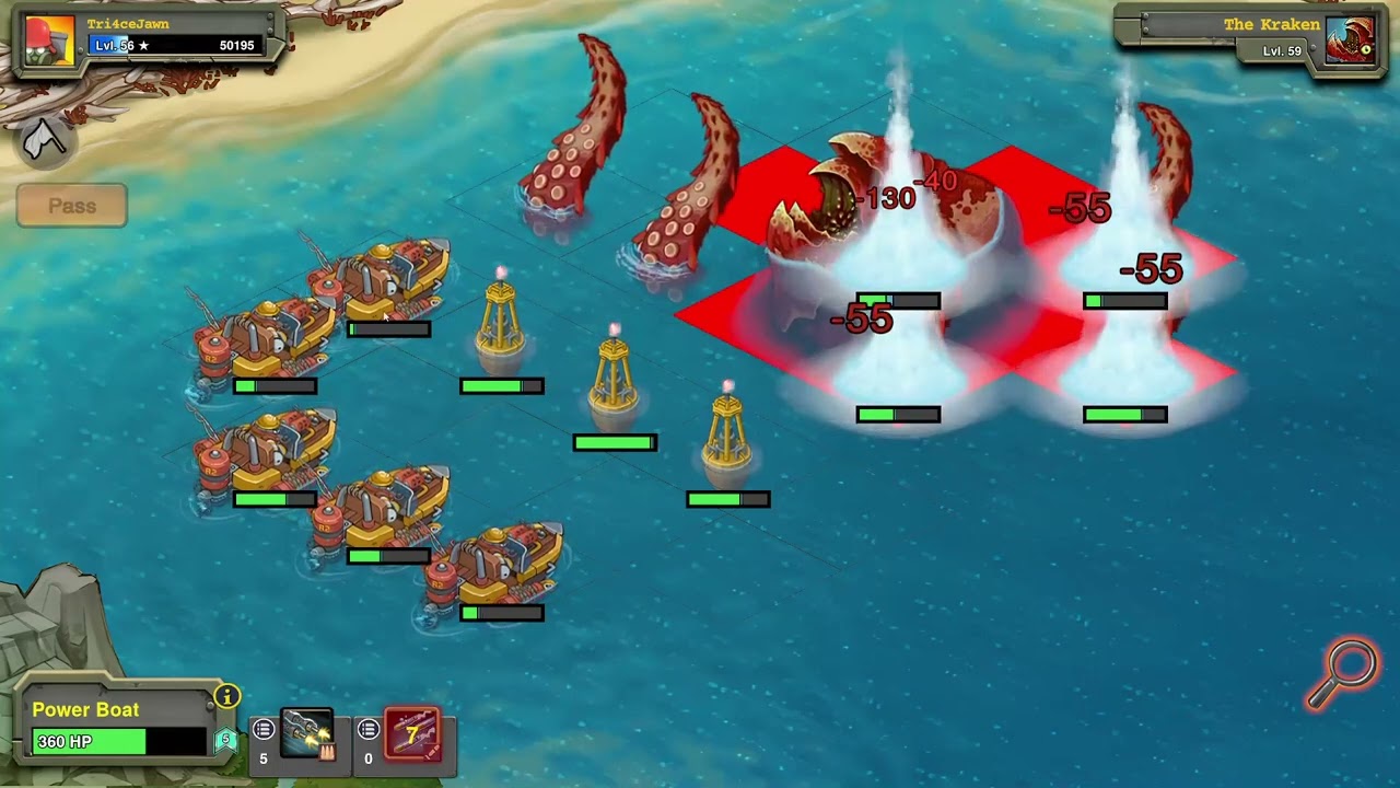 Battle Nations kraken power boat attempt