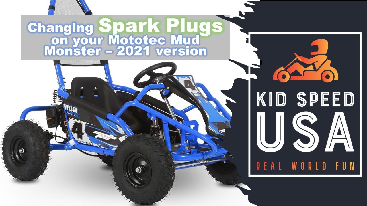 How to Change the Spark Plugs on your Mototec Mud Monster 98cc Kid's Go Kart - EASY!