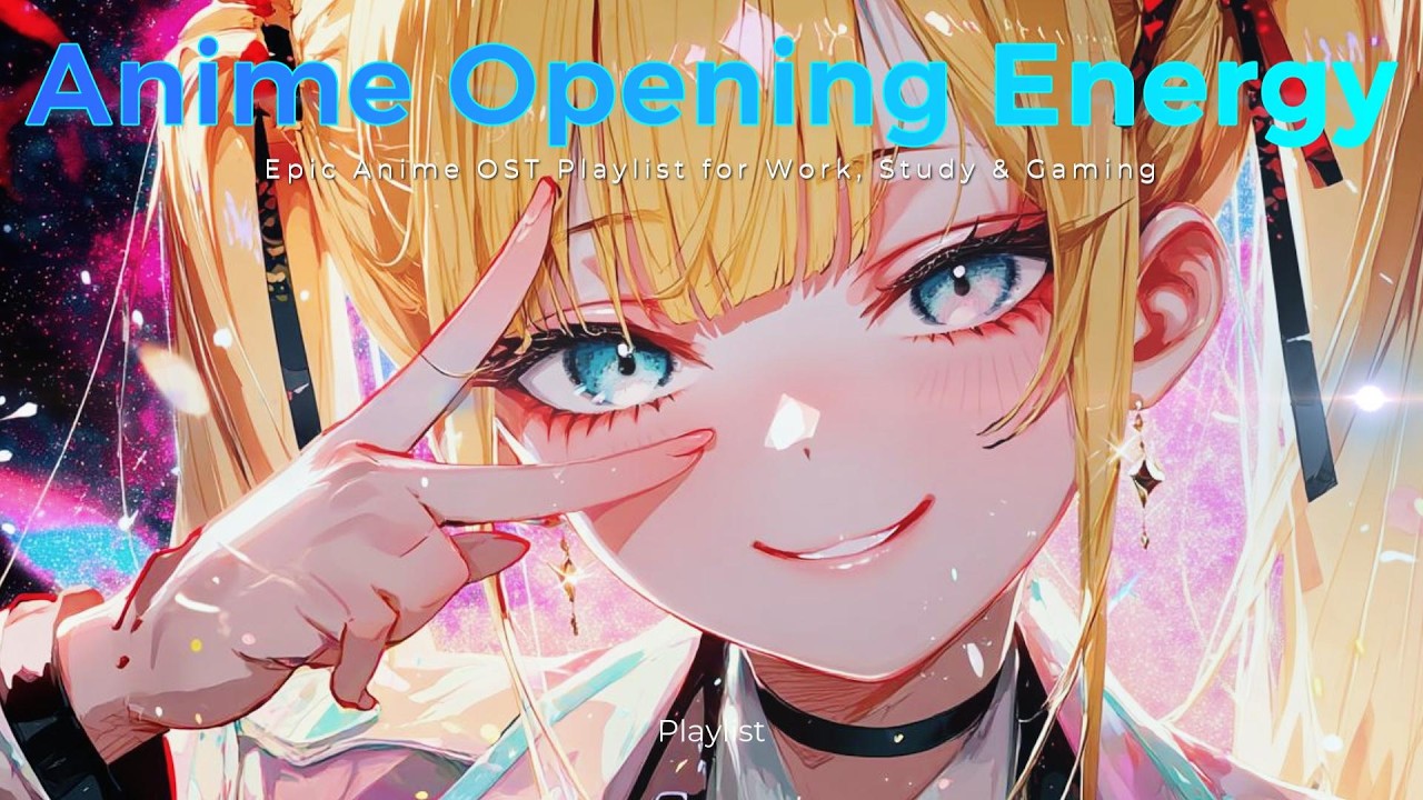 [Playlist] Anime Opening Energy ⚡ Epic Anime OST Playlist for Work, Study & Gaming | J-Pop