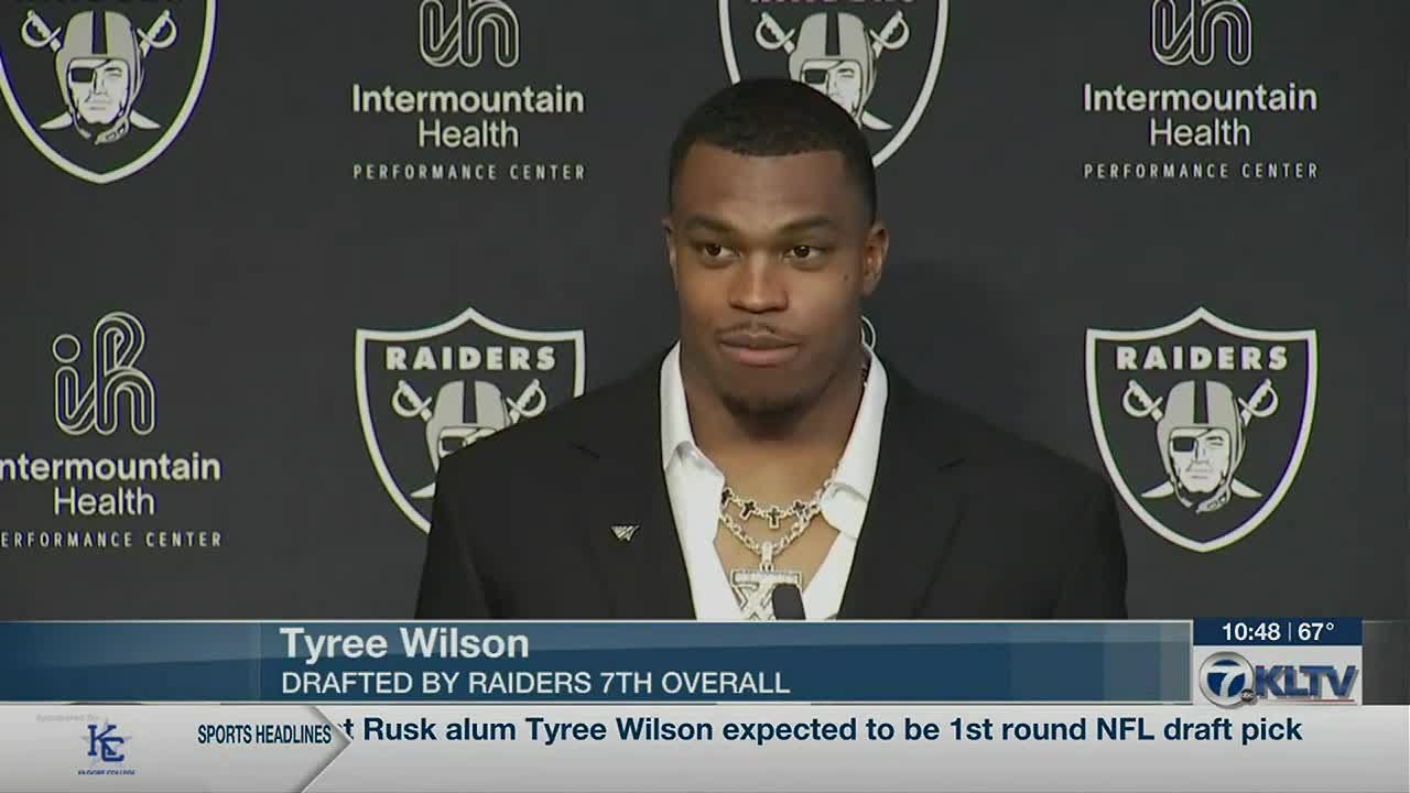 Tyree Wilson holds first presser as a Raider&rsquo;s player