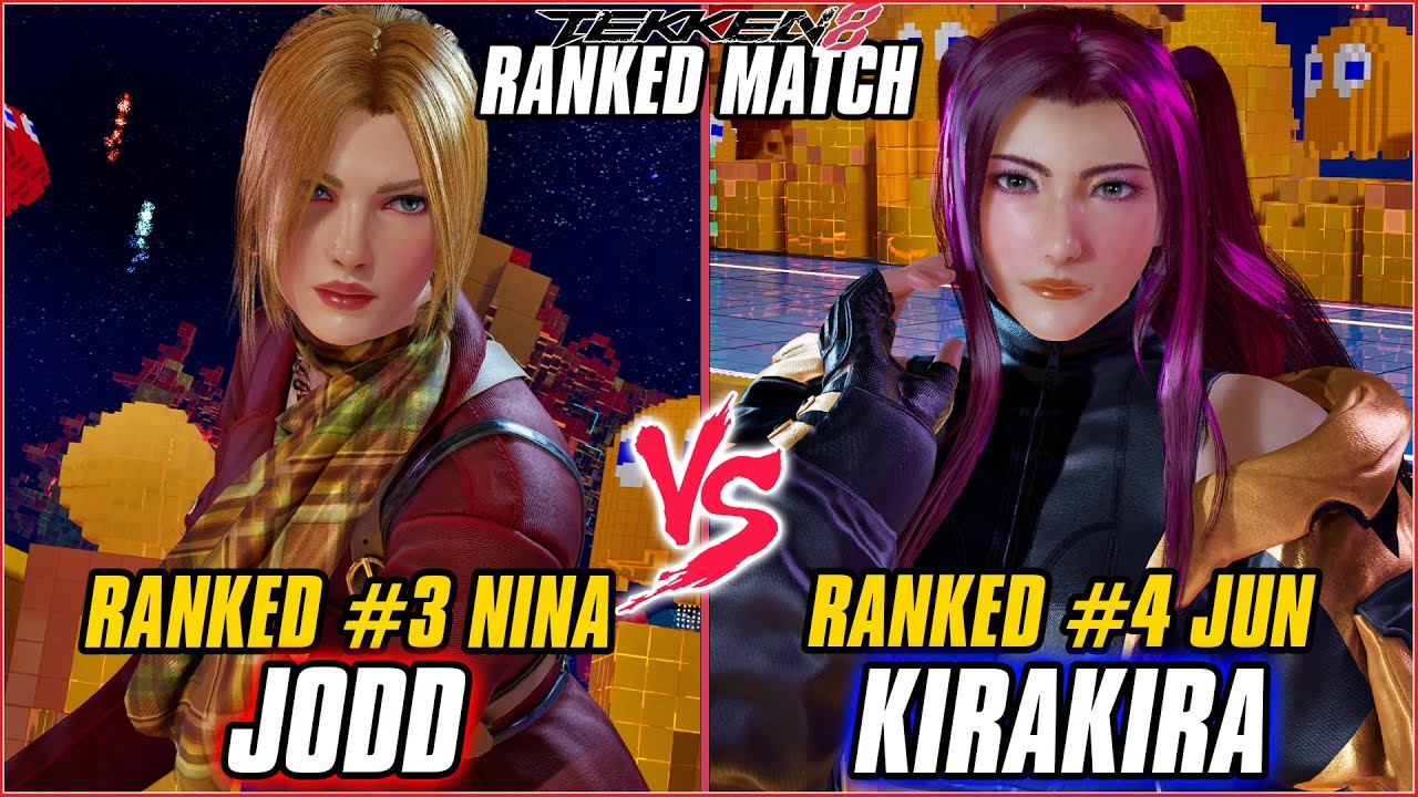 TEKKEN 8 ▰ JODD (#3 Ranked Nina) vs KIRAKIRA (#4 Ranked Jun) ▰ T8 HIGH LEVEL GAMEPLAY