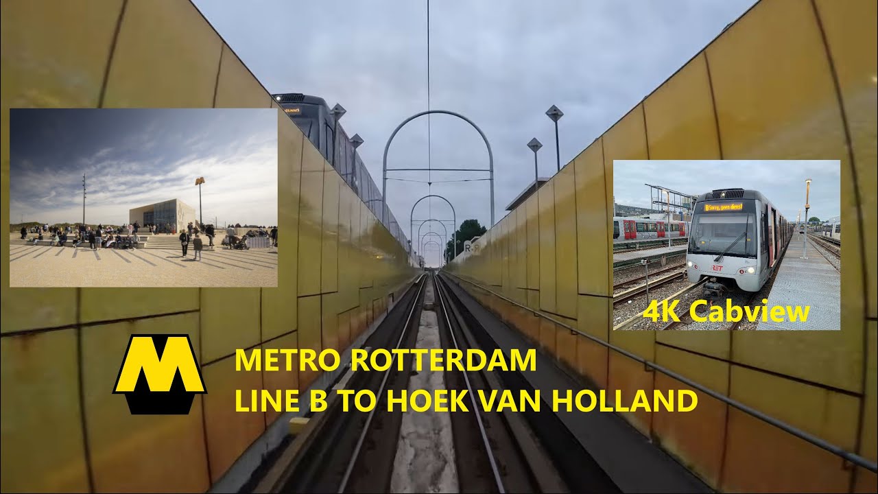Catch Wire? Entwined Track? | Metro Rotterdam| Line B to the Beach| From Depot Included| 4K Cabview