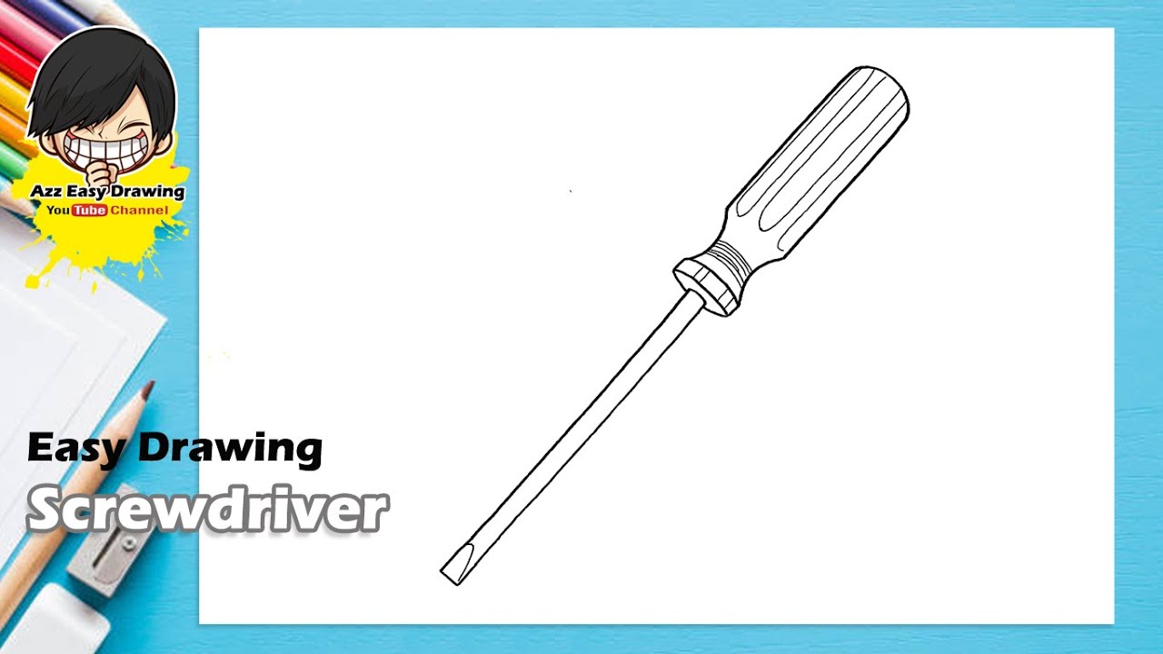 Easy Drawing Screwdriver
