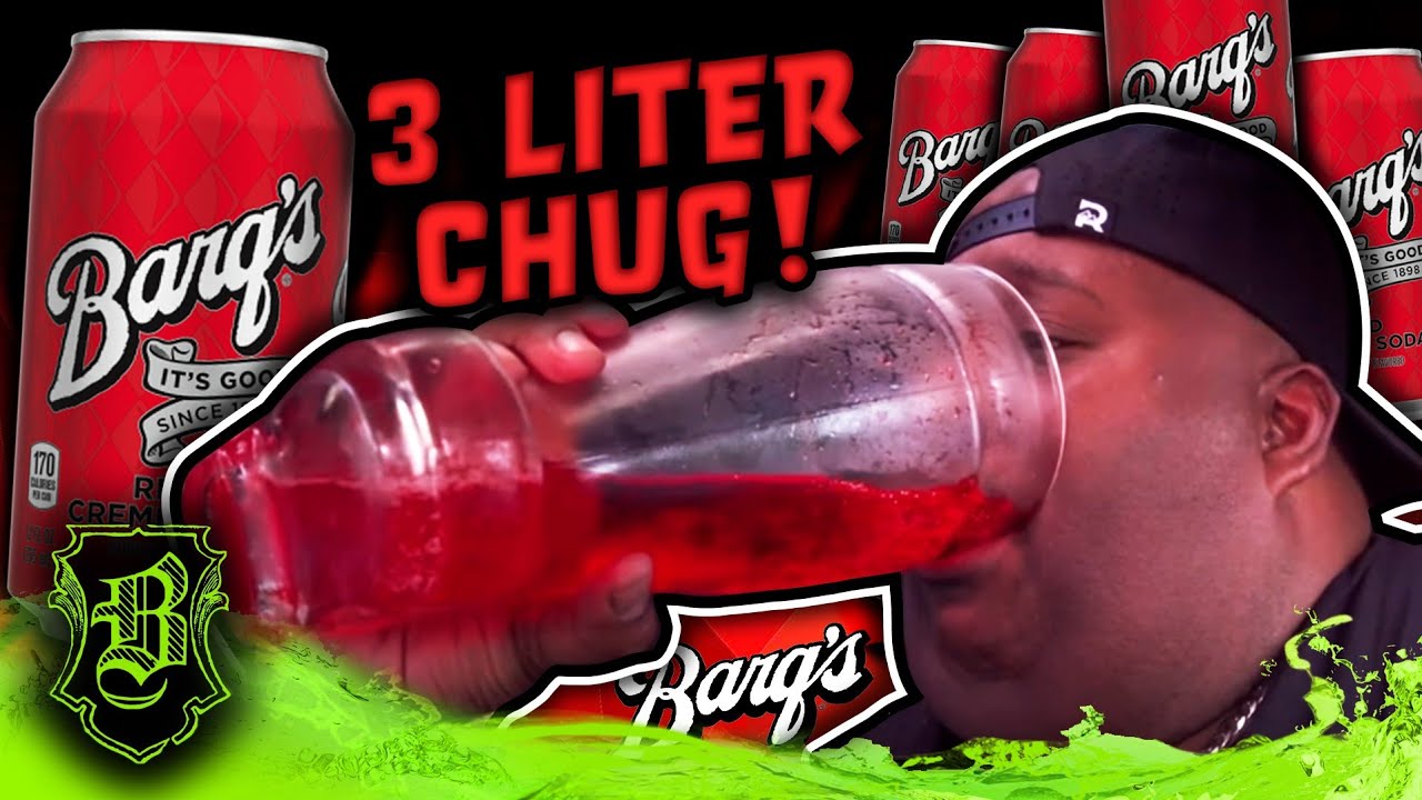 3 Liter Barq's Red Creme Soda Das Boot Chug