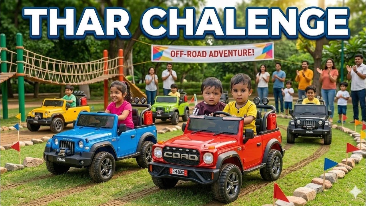 Mini Thar challenge .. off roading Thar ❤️‍🩹✅🫀 बच्चों की मिनी थार चैलेंज ✅❤️‍🩹😎