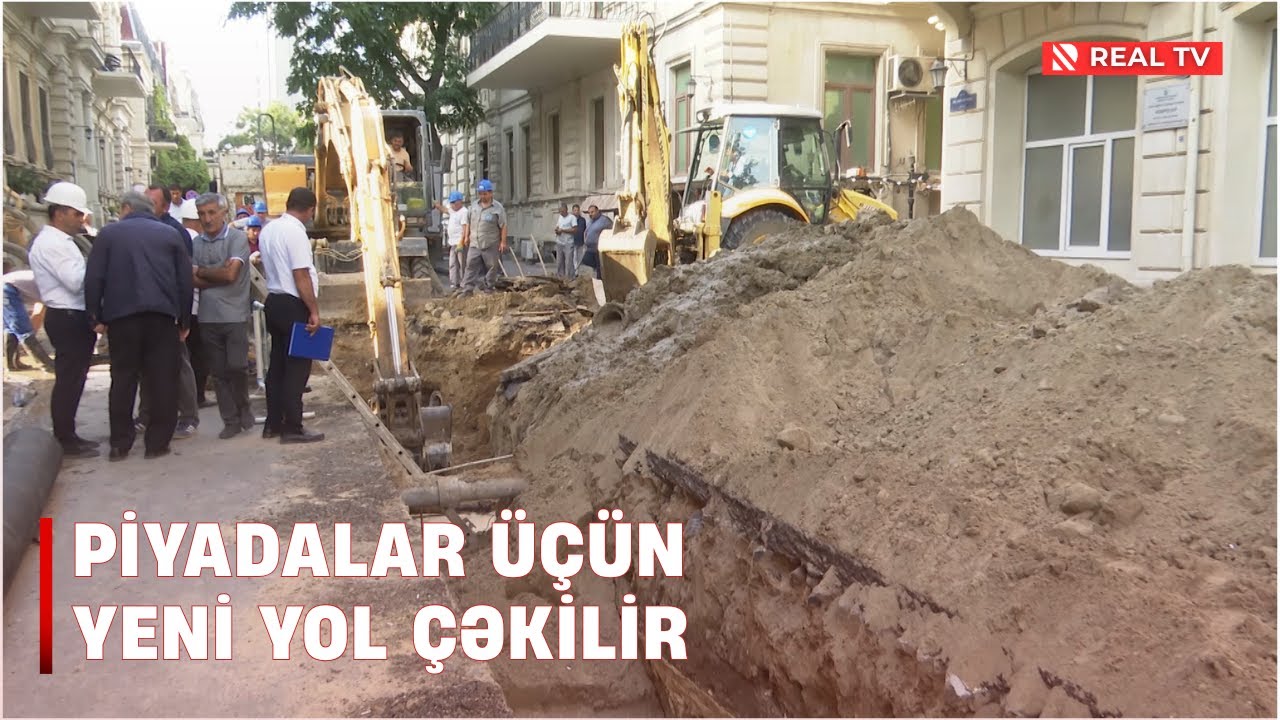 Piyadalar &uuml;&ccedil;&uuml;n yeni yol &ccedil;əkilir