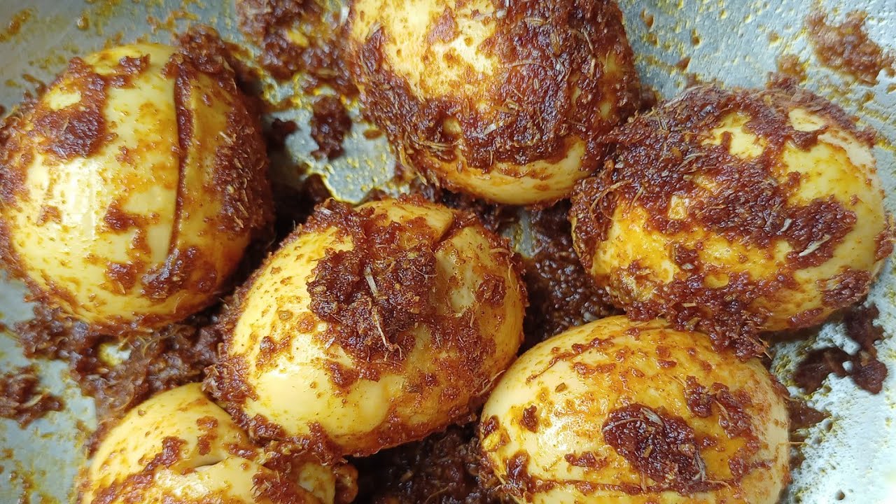 కోడి గుడ్డు వెల్లుల్లి కారం తయారీ విధానం 😋 Egg fry