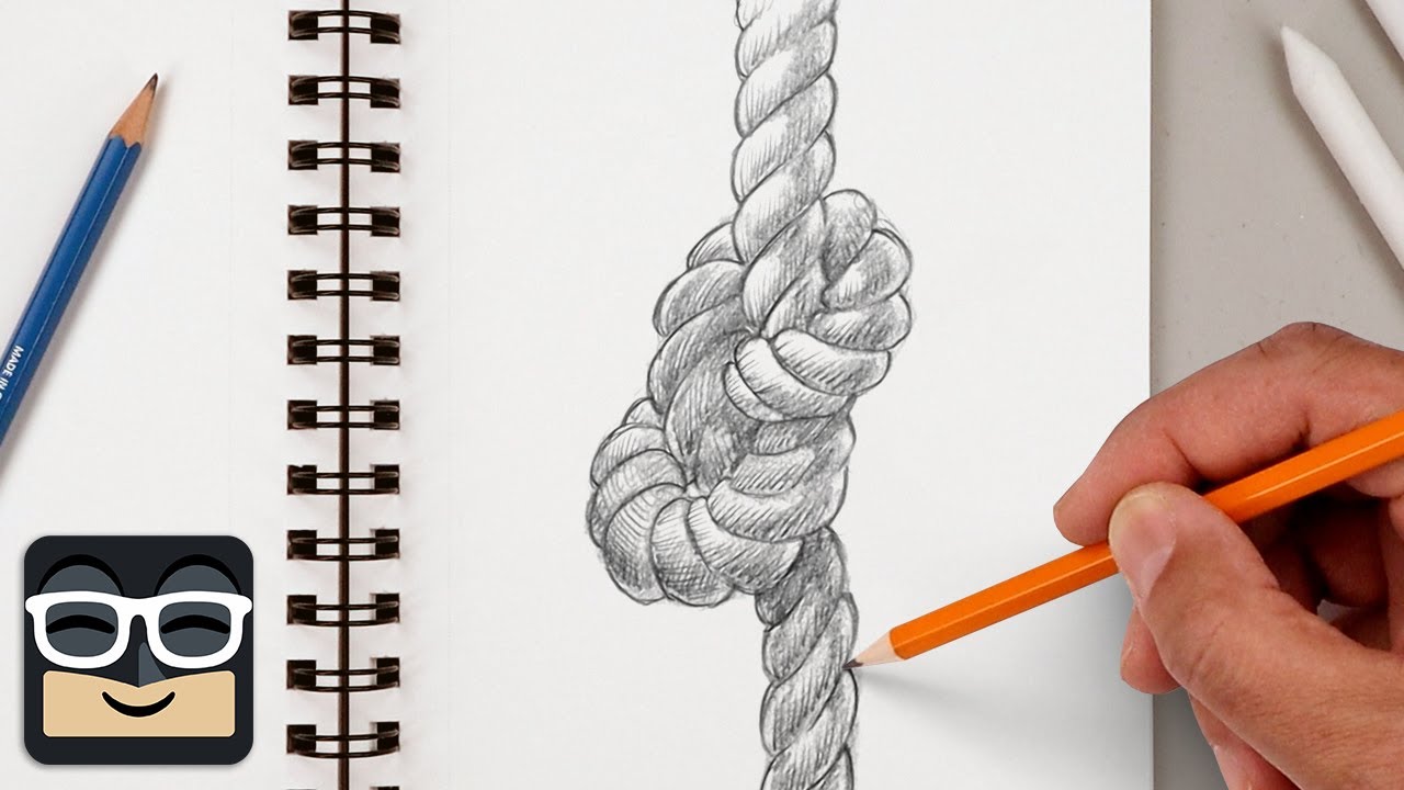 How to Draw a Realistic Knot | Step by Step Sketch Tutorial