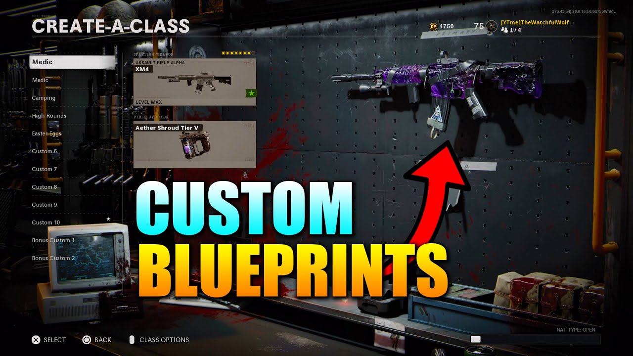 How to create Custom Blueprints in Cold War Zombies